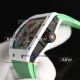 replica richard mille RM 68-01 Tourbillon Cyril Kongo Watch white ceramic case green rubber strap (4)_th.jpg